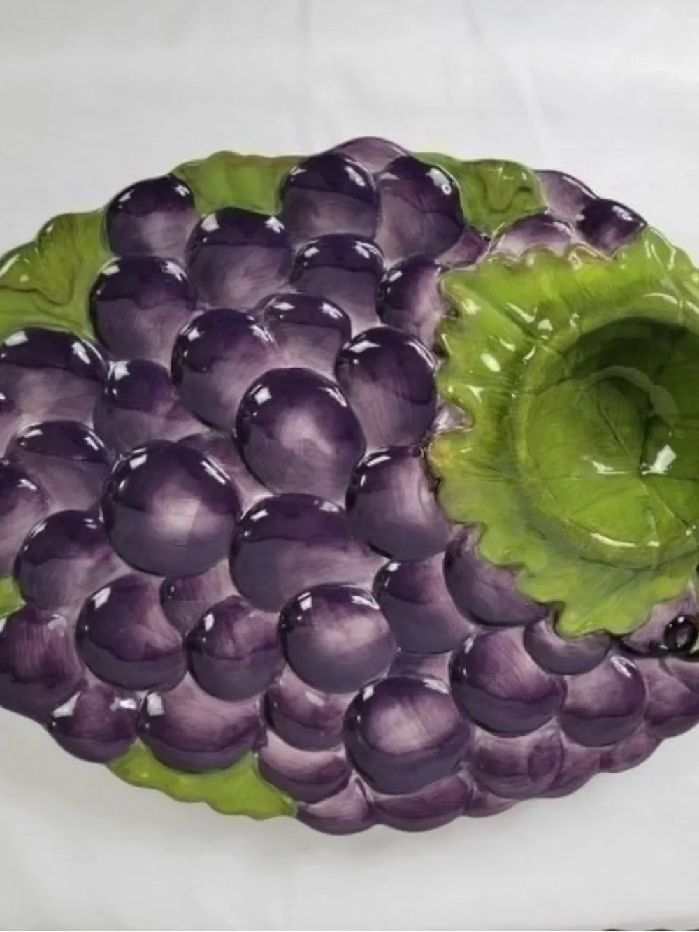 Sonoma Villa Grape-Shaped Ceramic Serving Platter